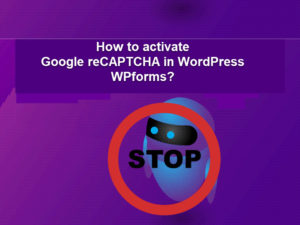 How to integrate Google reCAPTCHA in WordPress WPforms2