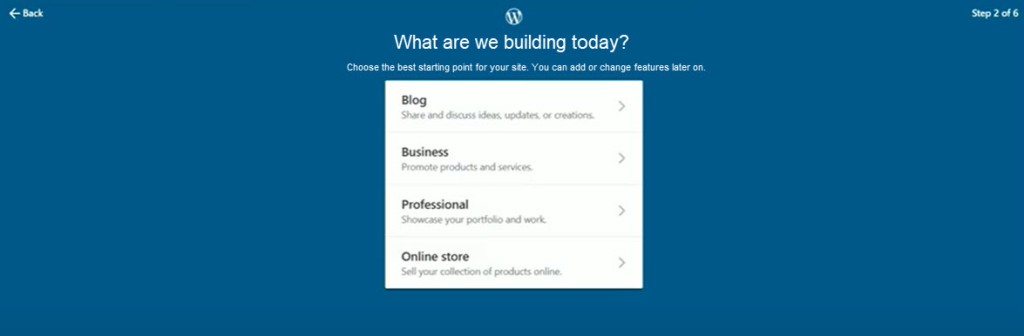 wordpress.com website building step1