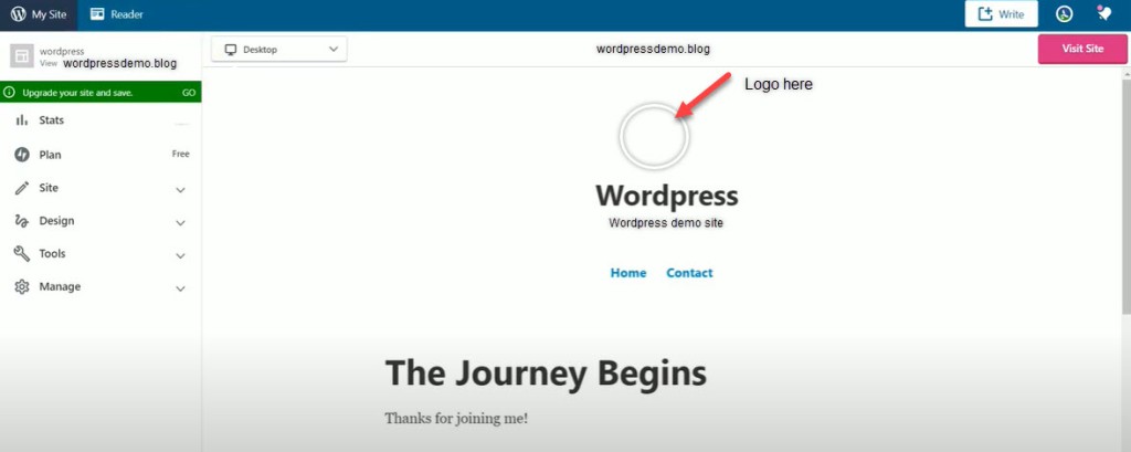 wordpress.com website building step7